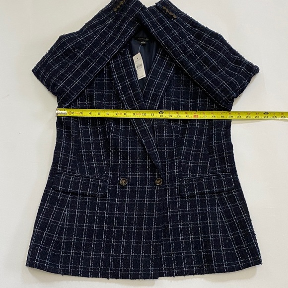 Ann Taylor Navy Plaid Blazer - Picture 8 of 10